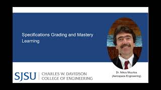 Specifications Grading and Mastery Learning