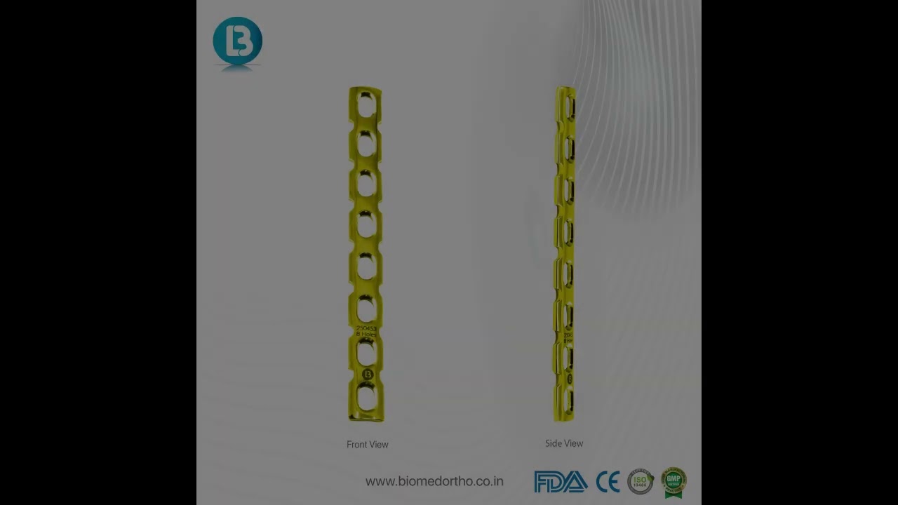4.5 MM Straight Reconstruction Plate – DC Holes | Orthopedic Implant | Biomedortho