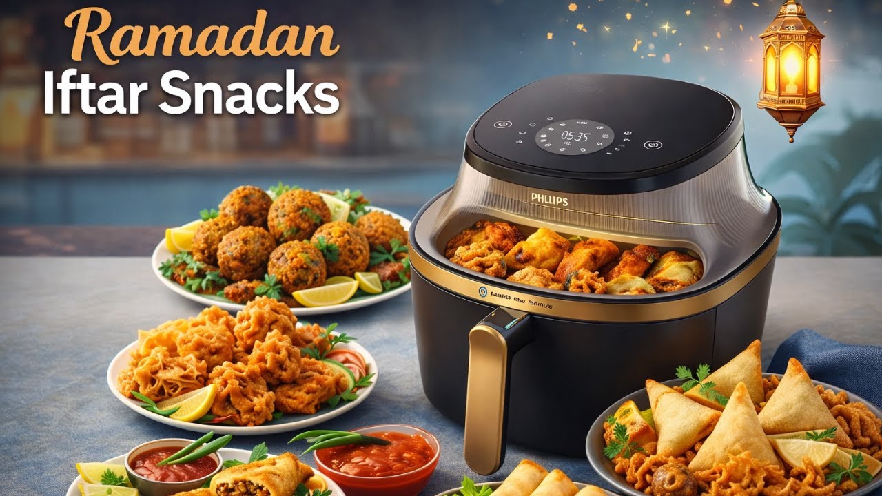 5 Air Fryer Ramadan Iftar Snacks | Air Fryer Snacks Recipe | Ramadan Special Recipe | 2026