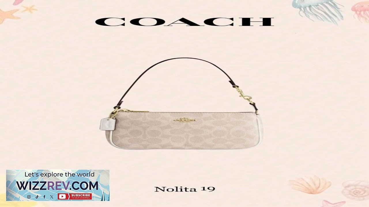 Coach Nolita 19 In Blocked Signature Canvas Women Clutch Bag Ladies Cute
