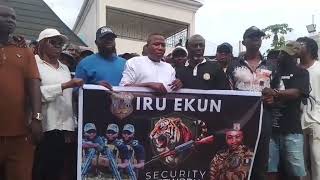Sunday Adeyemo meeting with representatives from all LGAs across South West states on the Iru Ekun