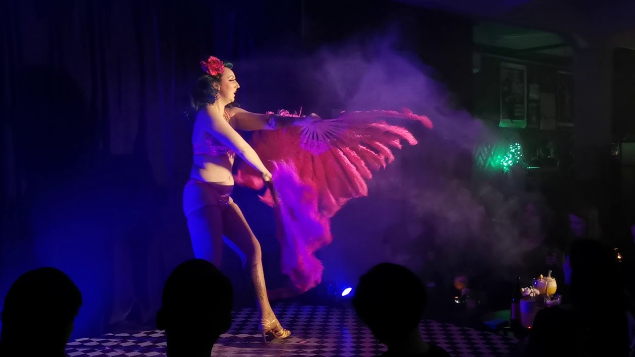 Lady Wildflower Pink Burlesque Fan Dance YouTube