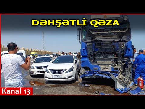 QARADAĞDA DƏHŞƏTLİ ZƏNCİRVARİ QƏZA: 10 avtomobil ƏZİLDİ