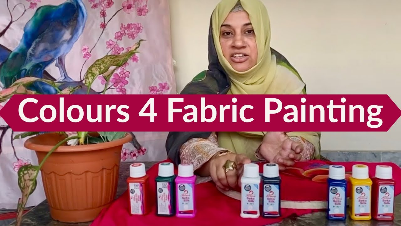 Prima fabric paints. Available in different colours for fabric painting