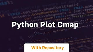python plot cmap