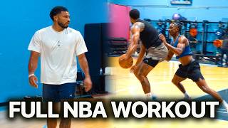 Jayson Tatum & Caleb Foster NBA OFFSEASON WORKOUT!