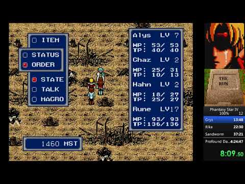 Phantasy Star IV - 100% Speedrun (3:48:37)