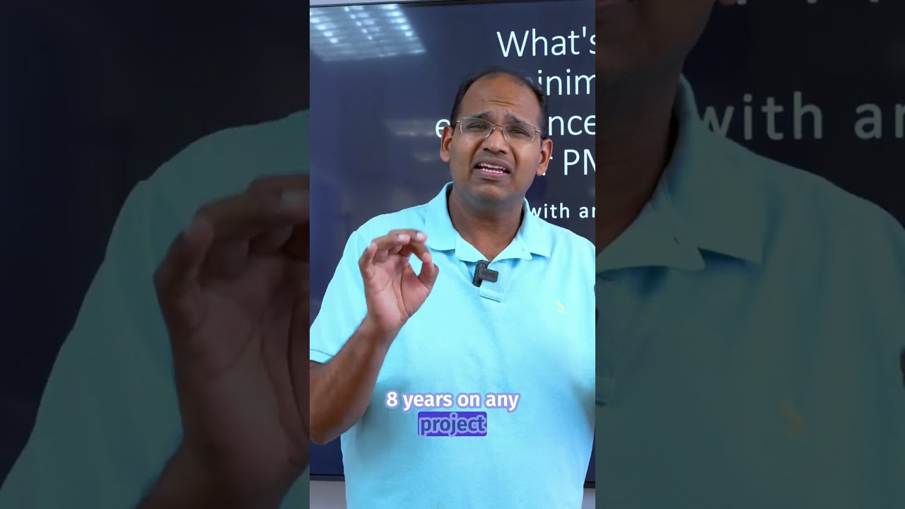 What's the Minimum Experience needed for a PMP?