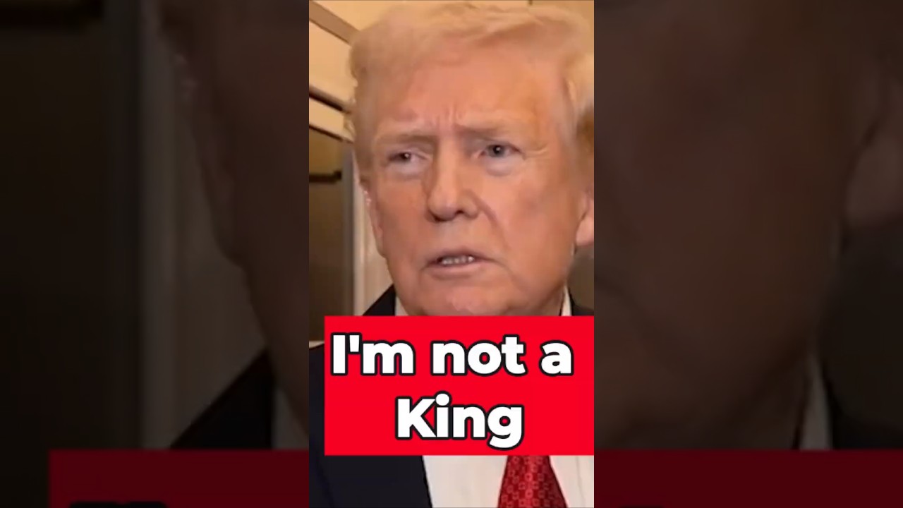 Trump: “I’m Not a King” — Blames Protest Signs on Soros