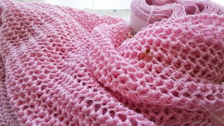 4.輪針で目数の多い作品を編む時に、ちょっと工夫して編んでいます。