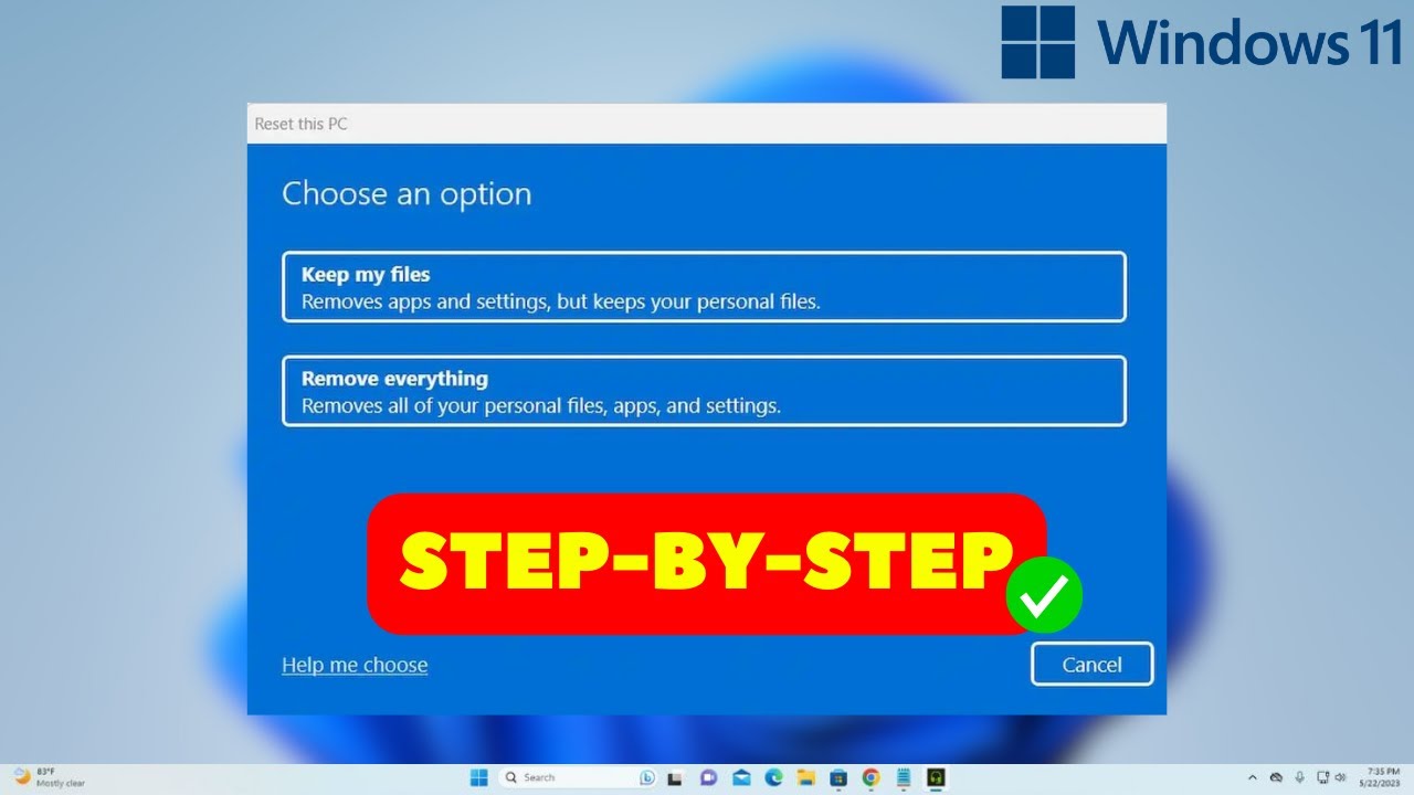 How to Reset Windows 11 PC or Laptop (Full Guide) - YouTube