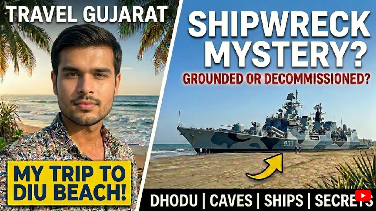 Warship at Diu | beach vlog | kaushik pandav vlogs