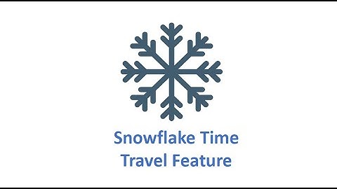 Snowflake Time Travel Feature