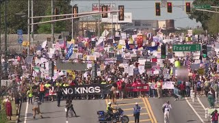 Thousands show up to 'No Kings' protests in metro Atlanta | The message they want people to know