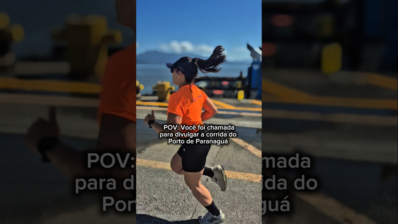 Pov: vc foi chamada para divulgar a corrida solidária do porto de paranagua e de presente ganhou...