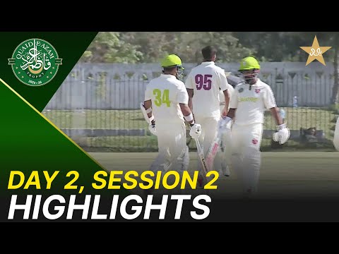 2nd Session Highlights | Lahore Whites vs Karachi Blues | Day 2 | QeAT 2025/26 | M2P1U