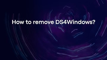 How to remove DS4Windows?