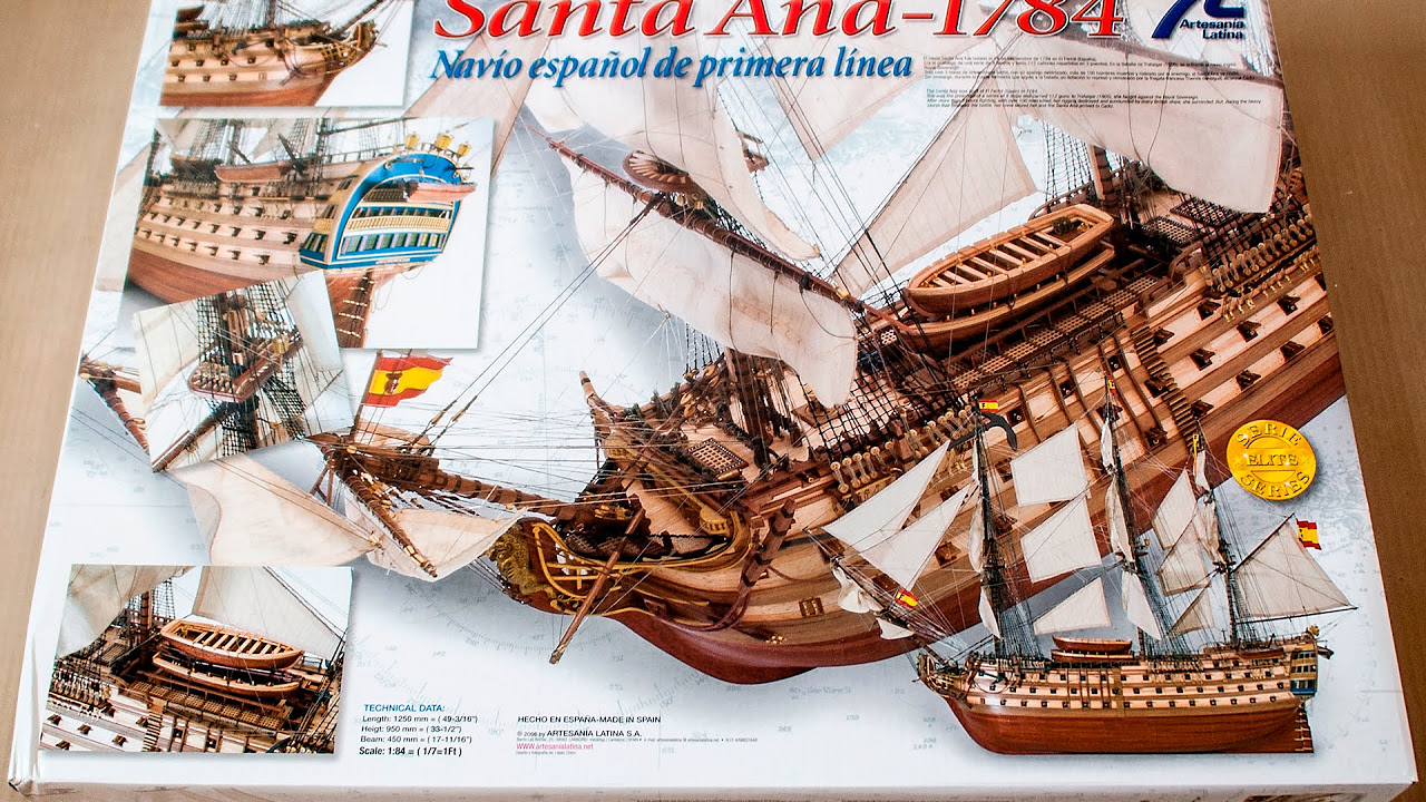 Artesania Latina Santa Ana 1784 1:84 Scale Wooden Model Ship Kit