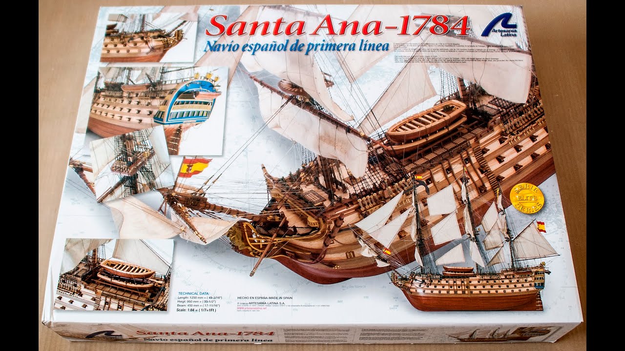 Artesania Latina Santa Ana 1784 184 Scale Wooden Model