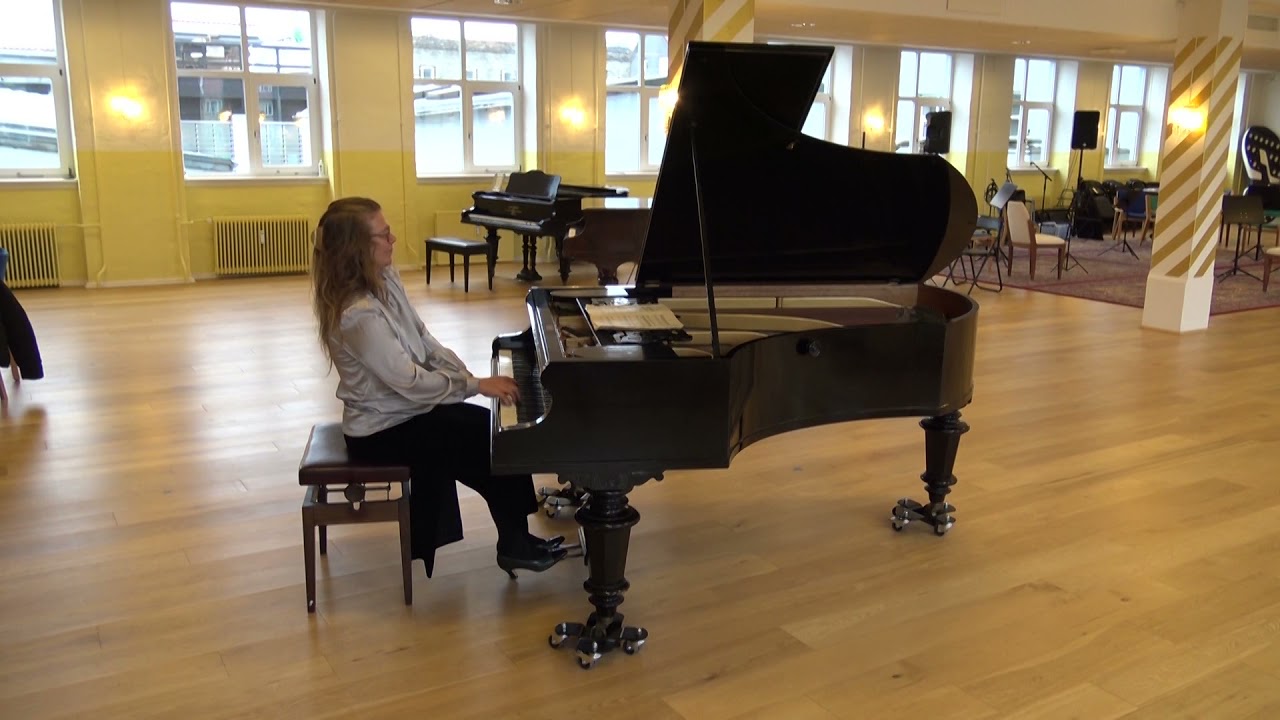 Schumann piano concerto - Christina Bjørkøe practices on Bechstein 1887