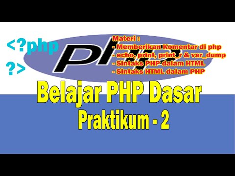 Belajar PHP Dasar - Praktikum -2