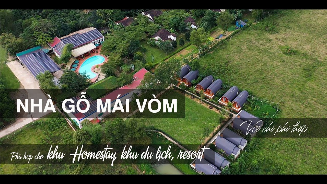 Nhà gỗ Mái vòm 12m2 với chi phí rẻ, phù hợp cho khu... - youtube