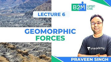 L6: Geomorphic Forces for UPSC CSE Prelims | Crack UPSC CSE/IAS 2021-22 | Praveen Singh