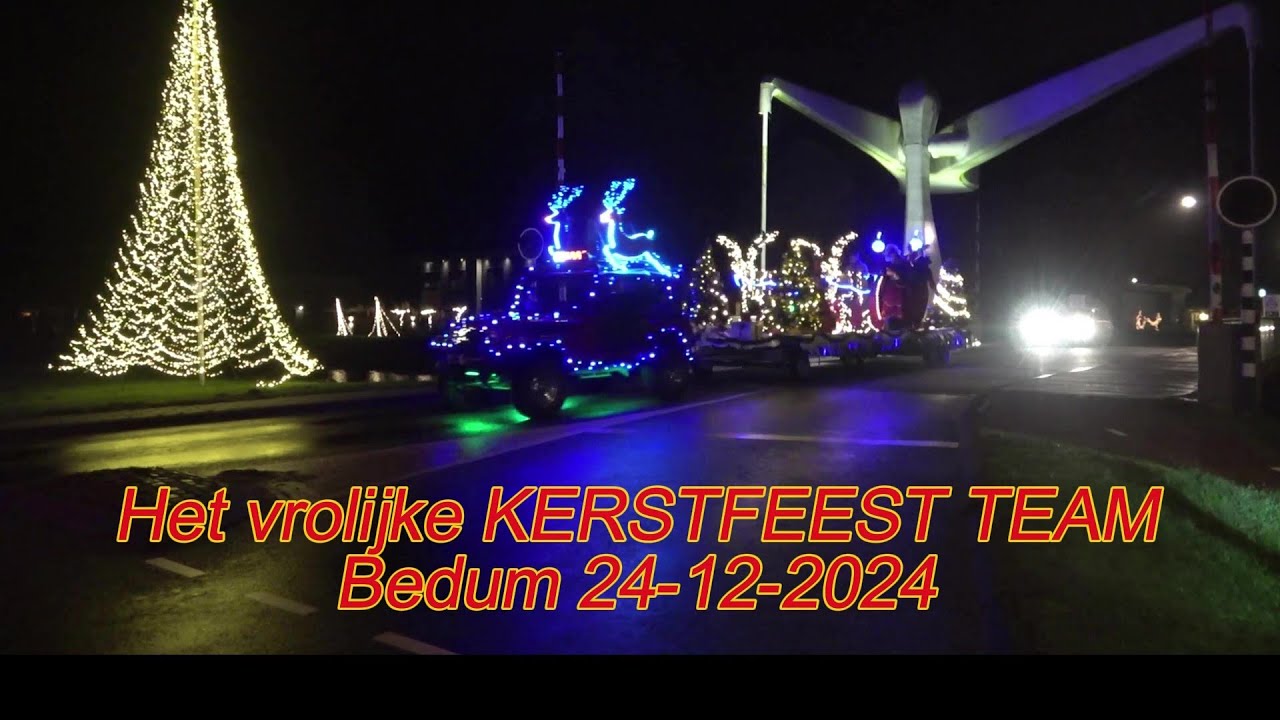 Bedum. HET VROLIJKE KERSTFEEST TEAM.  24-12-2024.