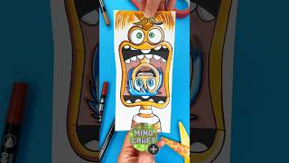 Amazing Paper Craft Drawing with Crazy Anxiety & Happy Joy by Inside Out 2✨#insideout #papercraft