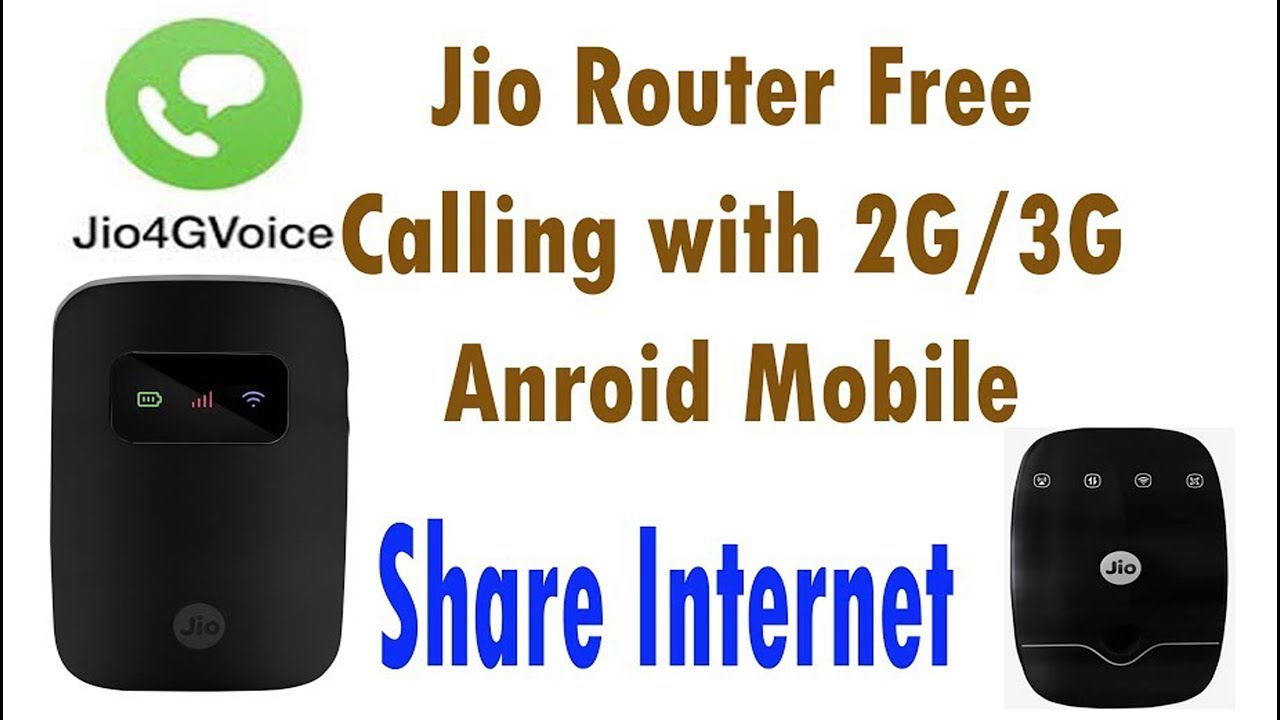 JioFi 3 router calling 2G and 3G Phone in Hindi
