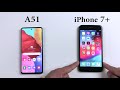 SAMSUNG A51 vs iPhone 7 Plus | Speed Test Comparison