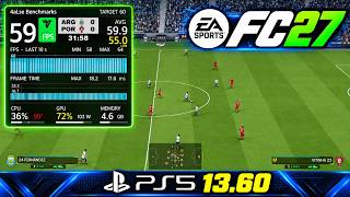 Information EA SPORTS FC 27 on PS5 | 60 FPS Benchmark | Firmware 13.60 Update