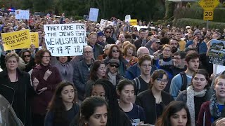 More than a thousand demonstrators protest Trump's Pittsburgh visit