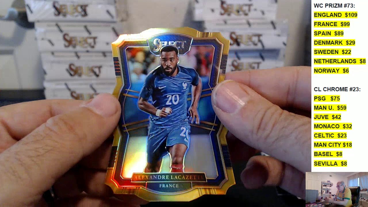 football score 2017 SELECT SOCCER 12 BOX PICK YOUR TEAM CASE BREAK #97, JUNE 16, 2018
