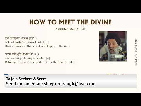 How to meet the divine - Learnings from Sukhmani ( Ashtapadi 22)