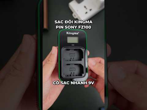 🎥 Trên tay sạc đôi Kingma phiên bản có sạc nhanh 9V cho pin Sony FZ100 #cameragear — Video review, click xem trên YouTube