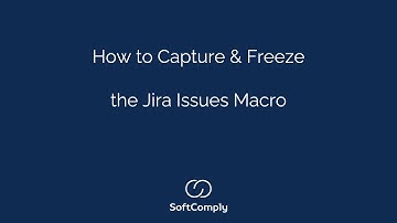 How to Capture & Freeze Jira Issues Macro
