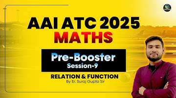 📌Pre-Booster -9 | RELATION & FUNCTION | TARGET 110+| #aaiatc2025 #aaijeatcexam #mathsforatc #aaiatc