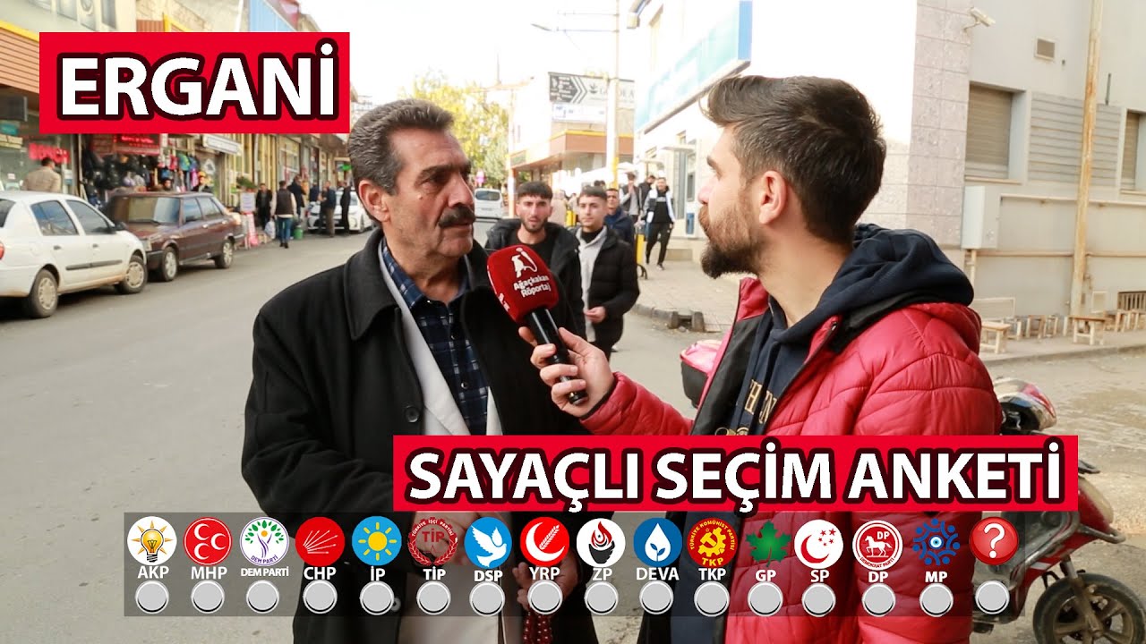 ERGANİ SAYAÇLI SEÇİM ANKETİ 2024: Ergani'de Bir Parti Epey Önde