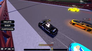 slipstreaming down the backstretch