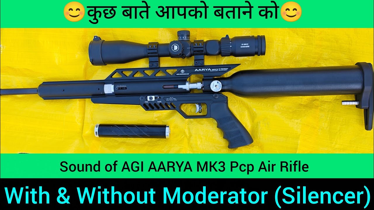 AGI AARYA MK3 Pcp Air Rifle Moderator/Suppressor/Silencer 