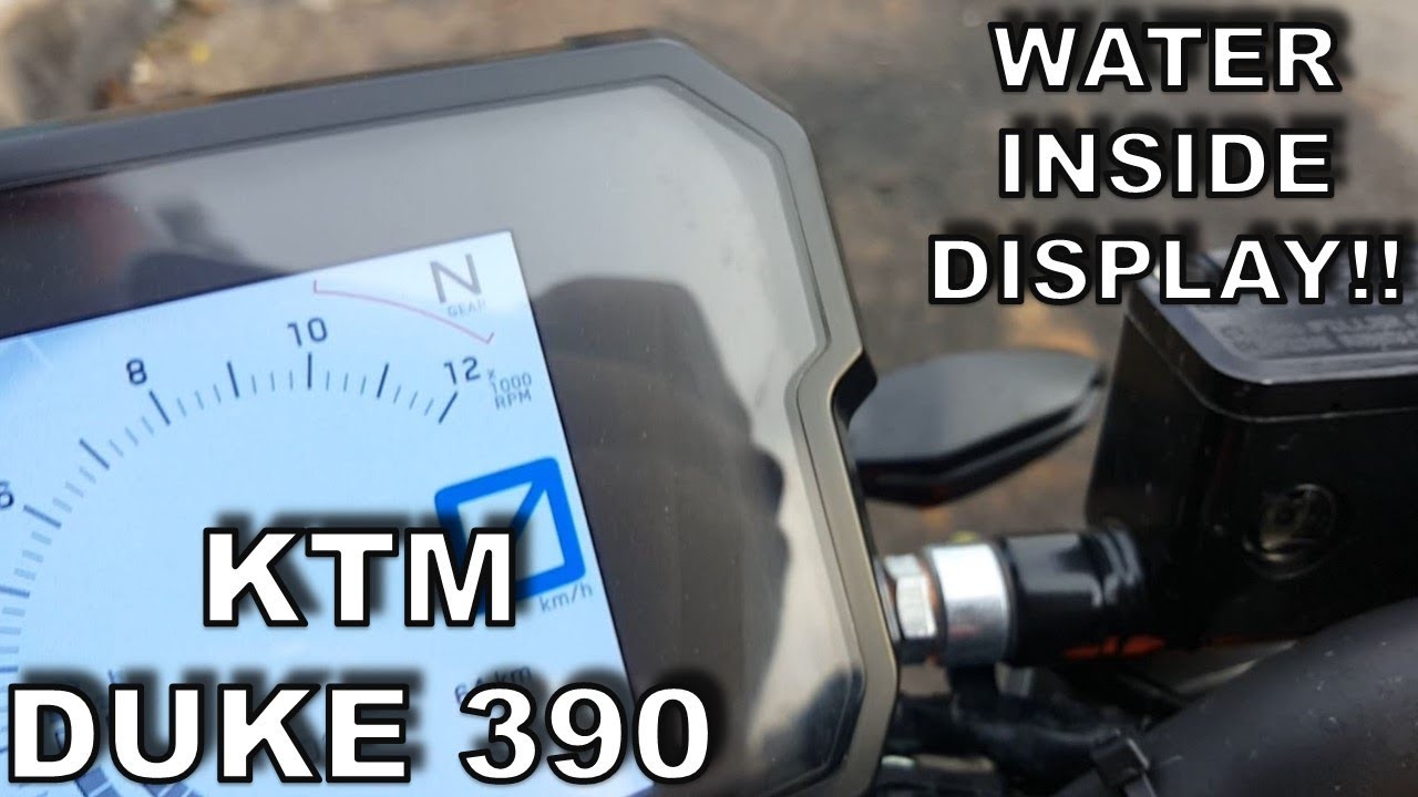 KTM DUKE 390 2017 TFT Display Problem (water vapor)