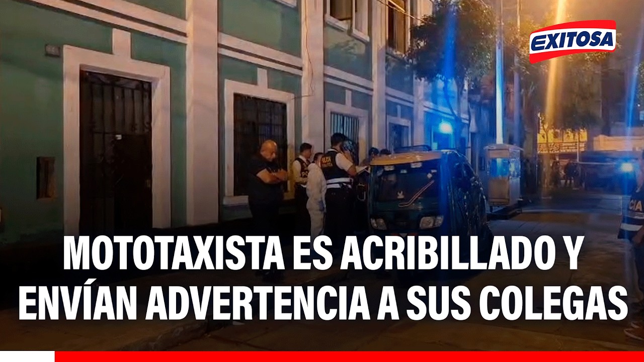 🔴🔵 Breña: Mototaxista es acribillado y extorsionadores envían advertencia a sus colegas