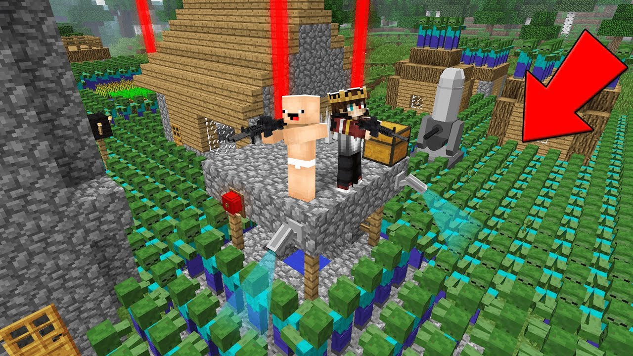 1000$ EN GÜVENLİ KULE VS ZOMBİ KIYAMETİ 😱 - Minecraft @BAYDOKTOR