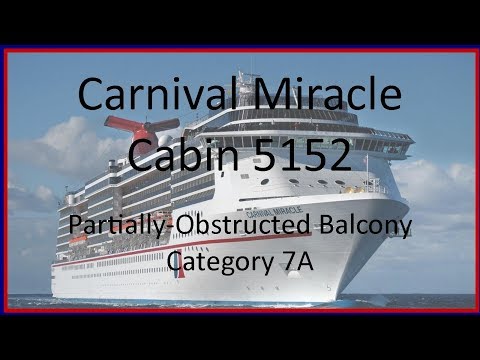 Carnival Miracle 5152 - 7A partially-obstructed balcony