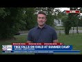 Boy flown to hospital, counselor also injured after tree crashes down at Wayland camp