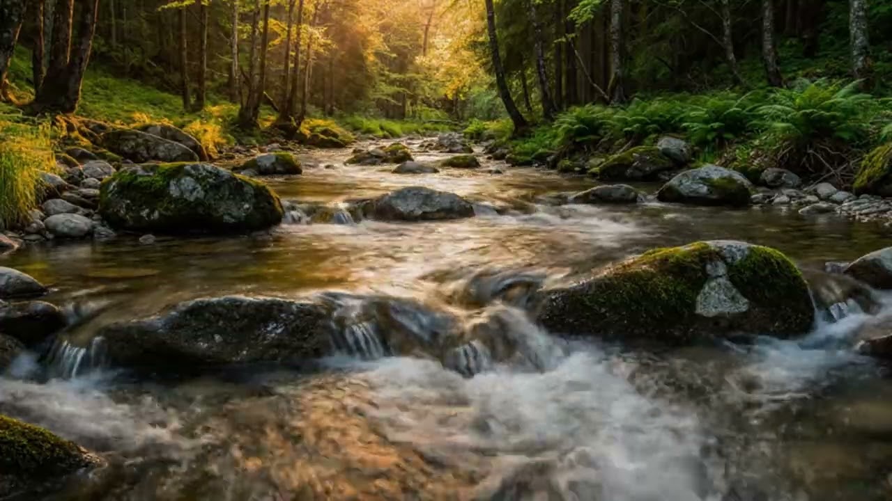 suara air sungai mengalir untuk relaksasi suara alam (air) kedamaian