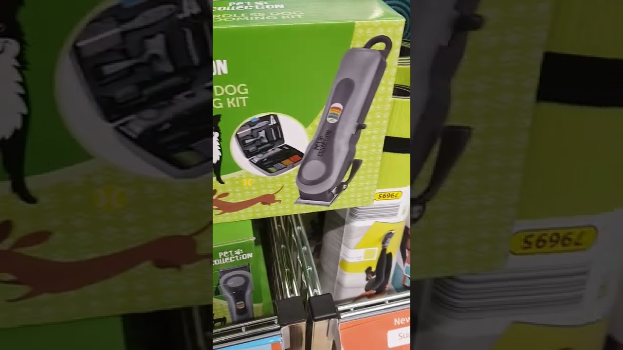 Cordless dog grooming  kit at Aldi Feb 2022