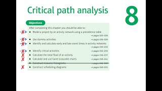 Decision Mathematics (RB) - Lesson 10 - Critical Path Analysis Part I.