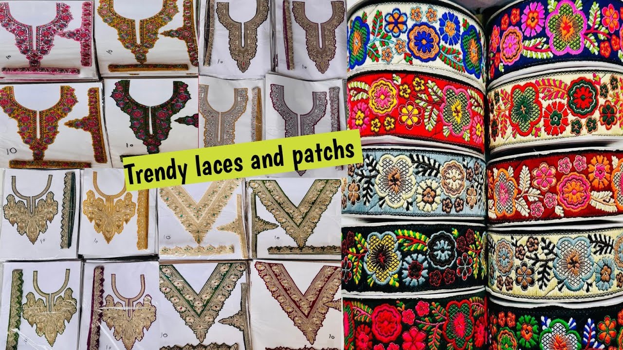 Beautiful Designer Laces & Patches Collection | Perfect for Dresses & Suits 